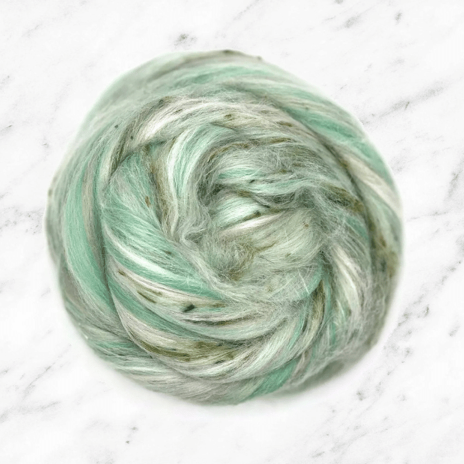 Merino Tweed & Tussah Silk | Gin & Tonic - Natural Fibre Arts