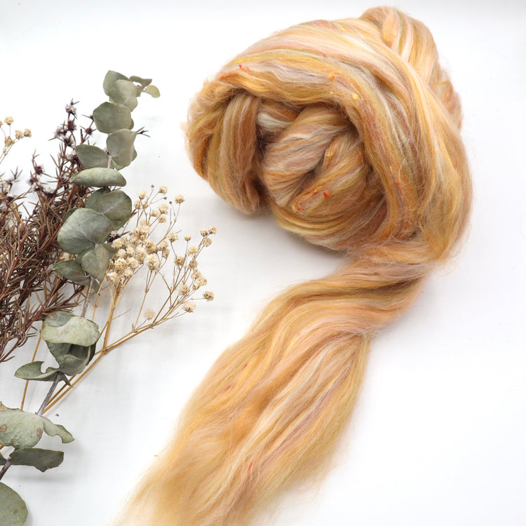 Merino, Bamboo, Red Eri Silk & Viscose Nepps | Cover Girl - Natural Fibre Arts