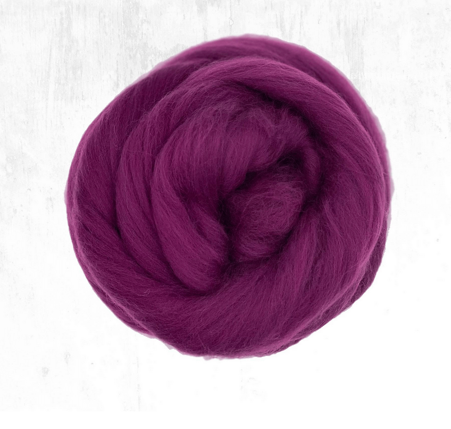 Damson | Merino Spinning Tops - Natural Fibre Arts