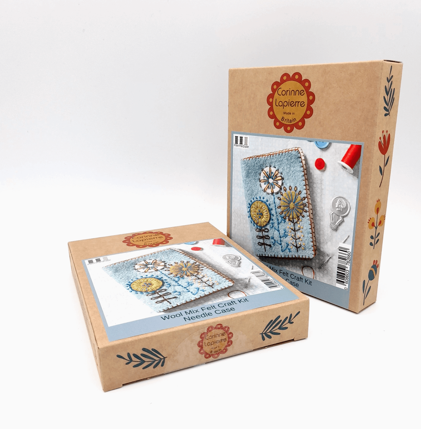 Needle Case Felt Embroidery Kit - Natural Fibre Arts