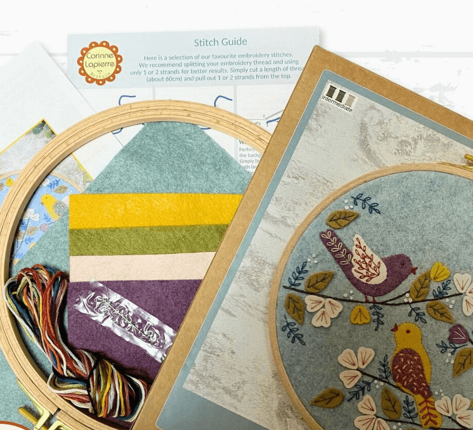 Dawn Chorus Appliqué Hoop Kit - Natural Fibre Arts