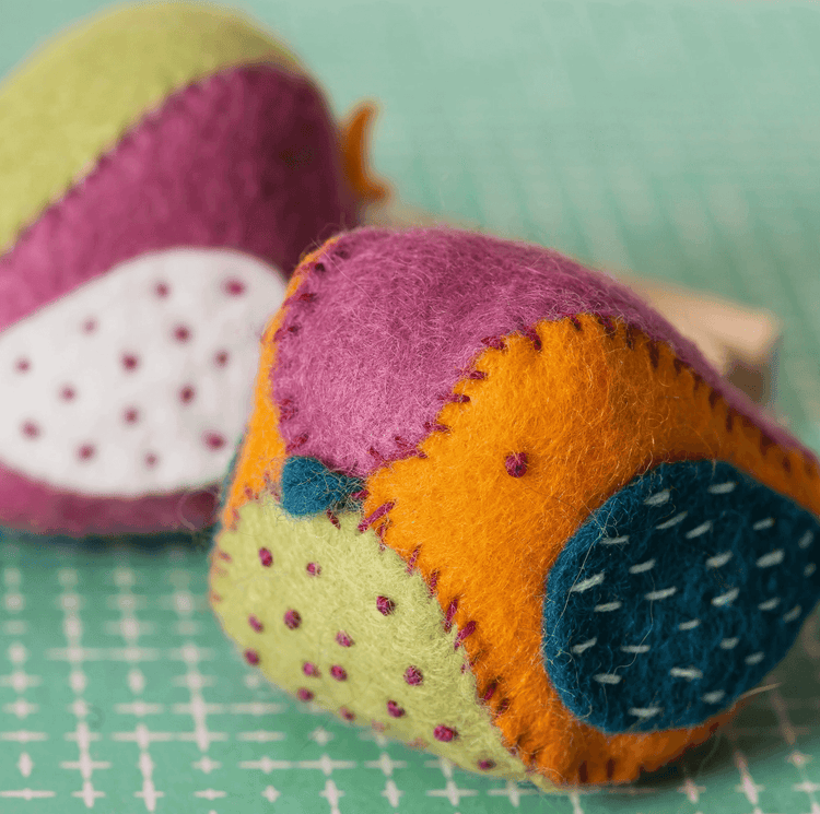 Birdhouse & Two Birds Felt Kit - Natural Fibre Arts