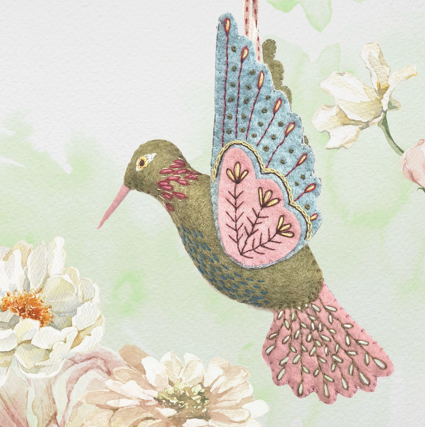 Hummingbird Felt Craft Kit - Natural Fibre Arts