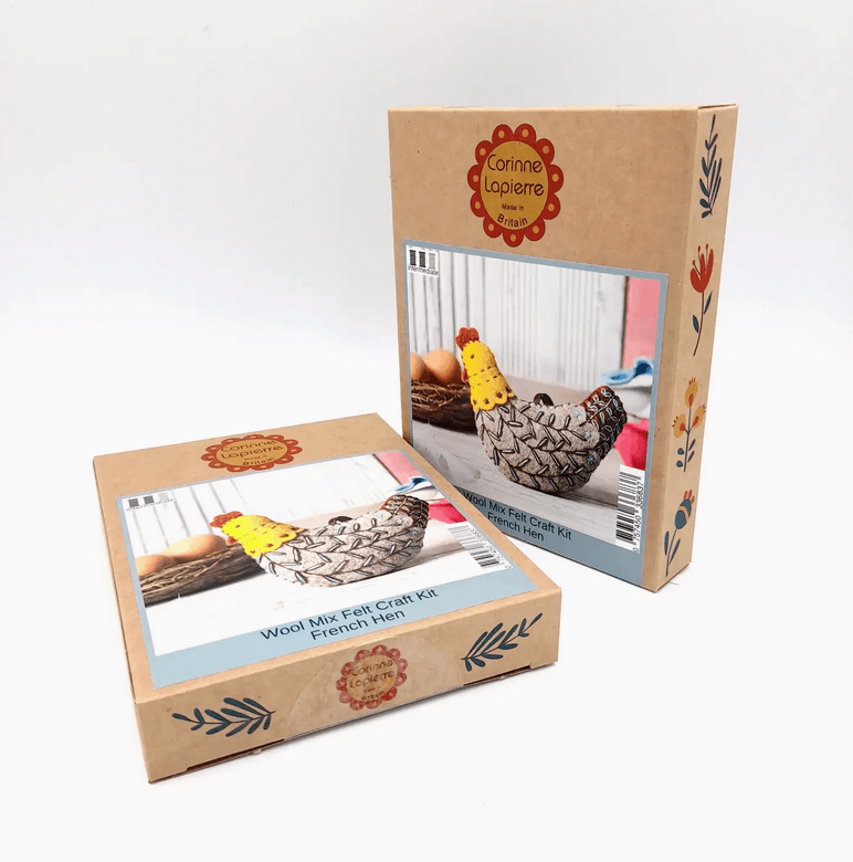 French Hen Felted Craft Kit - Natural Fibre Arts