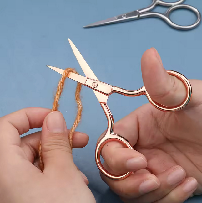 Embroidery Scissors in Black or Rose Gold - Durable Stainless Steel