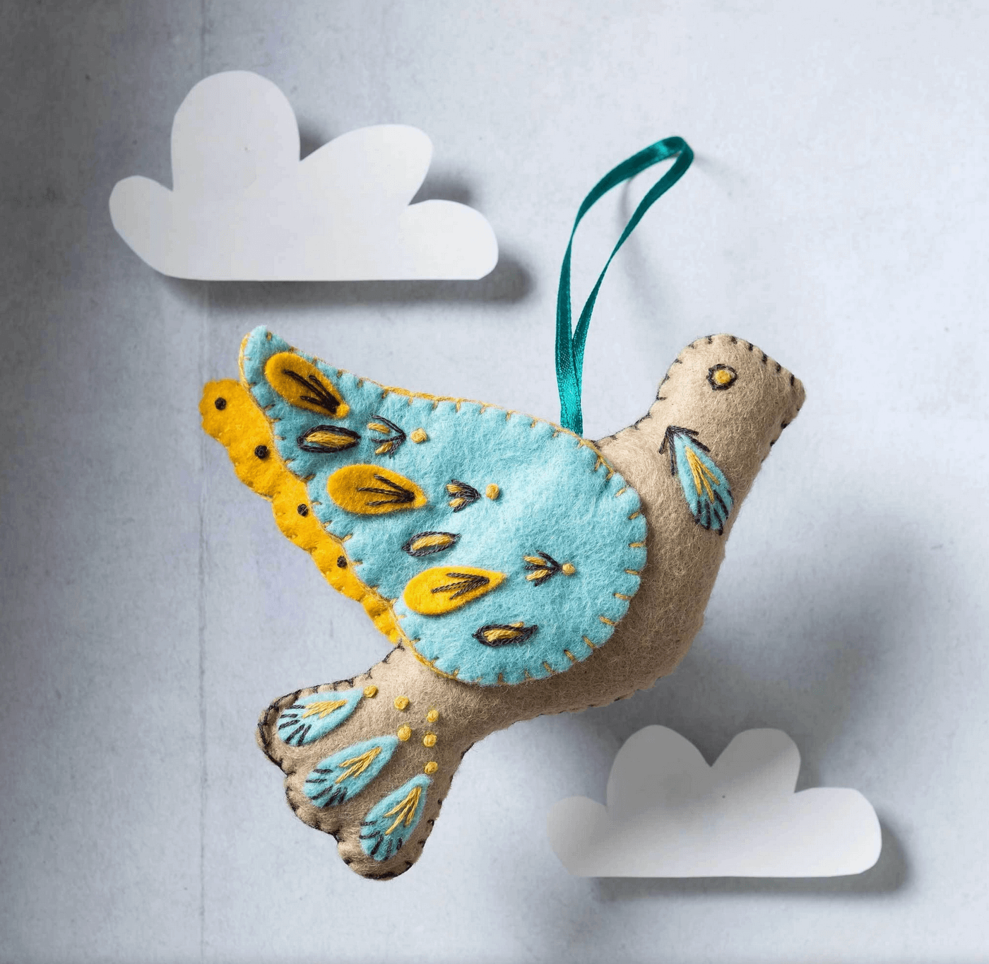 Turtle Dove Felted Craft Mini Kit - Natural Fibre Arts