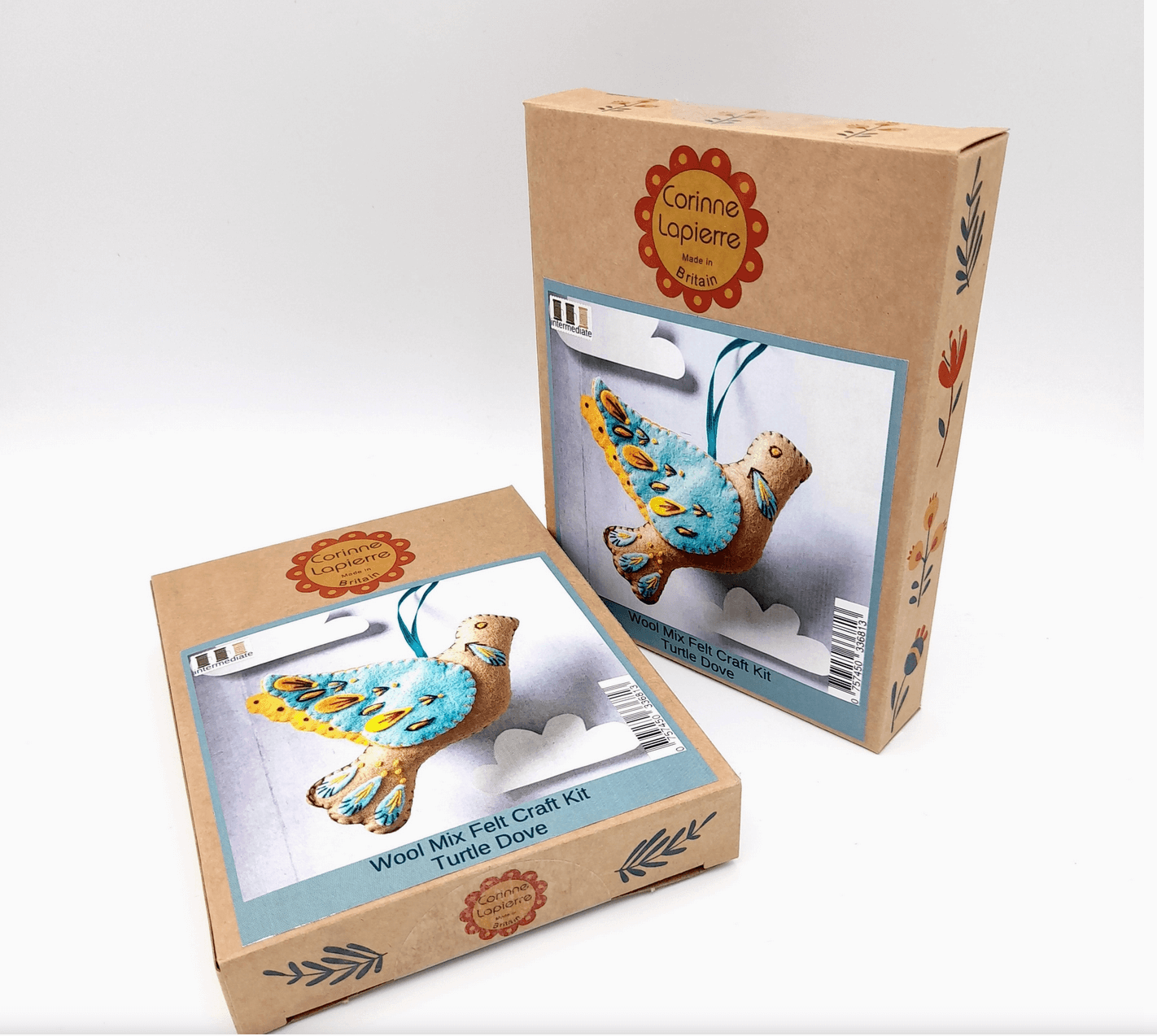 Turtle Dove Felted Craft Mini Kit - Natural Fibre Arts