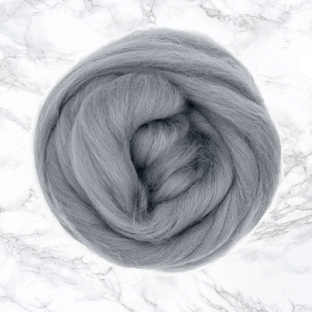 Ash | Merino Spinning Tops - Natural Fibre Arts