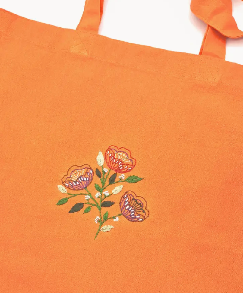 Stick  & Stitch Embroidery Folk Flowers - Natural Fibre Arts