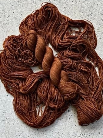 Merino Silk Yak Yarn | Cinnamon - Natural Fibre Arts