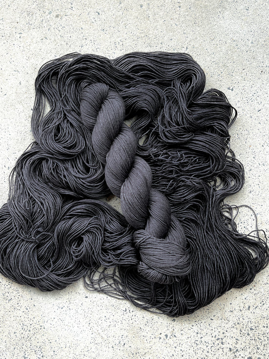 Merino Silk Yak Yarn | Charcoal - Natural Fibre Arts