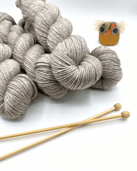 Merino Silk Yak DK | Natural Grey