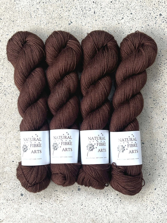 Pecan  Merino Silk Cashmere Yarn - Natural Fibre Arts