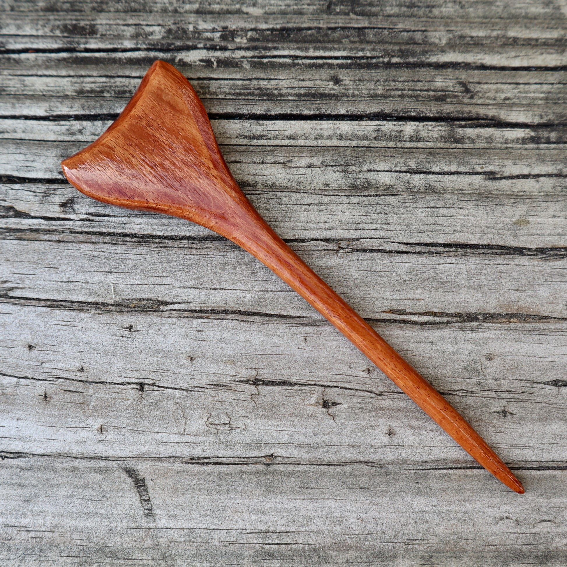 Hand Carved Shawl Pin - Sheoak - Natural Fibre Arts