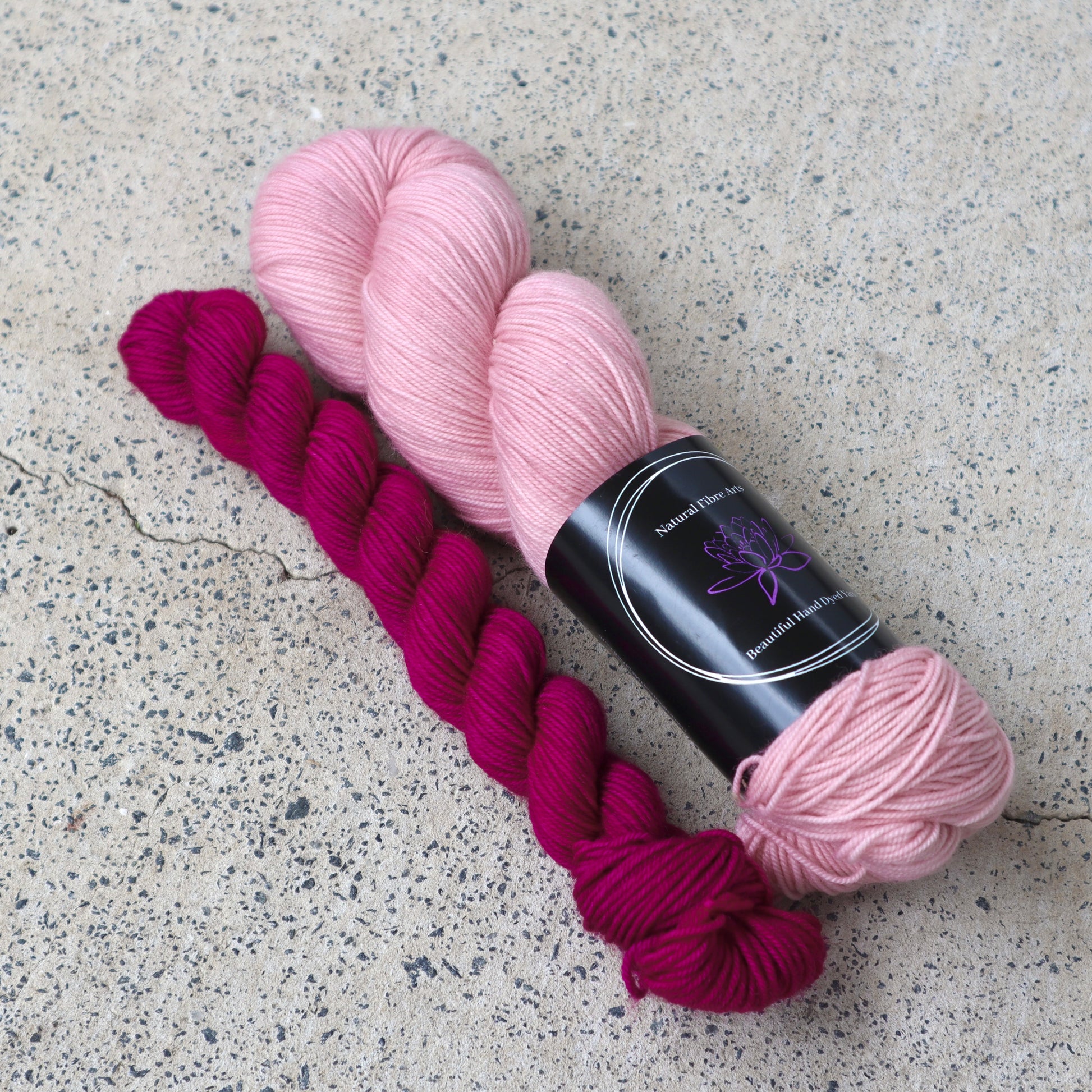 Peppin Pink & Magenta Sock Set - Natural Fibre Arts