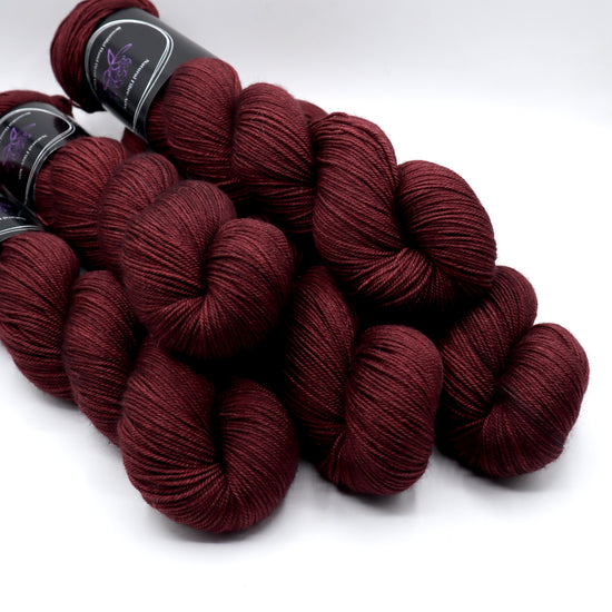 Merino Silk Yak Yarn - Black Plum - Natural Fibre Arts