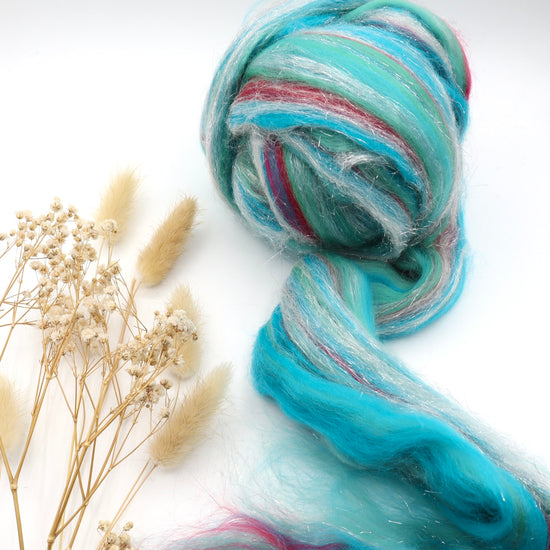 Merino Glitter Blend | Under The Sea - Natural Fibre Arts
