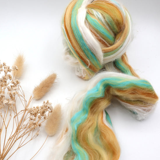 Merino Pineapple Fibre & Mulberry Silk | Pina Colada - Natural Fibre Arts