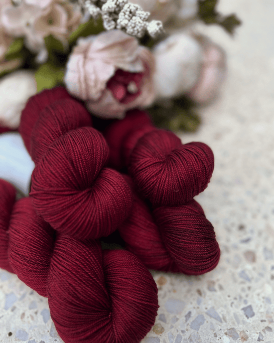 Cranberry | Merino Silk Cashmere Yarn