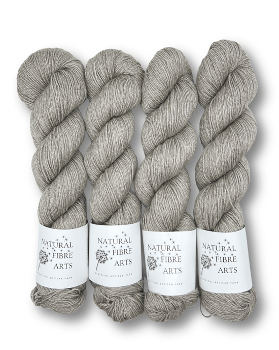 Merino Silk Yak Yarn | Natural Grey