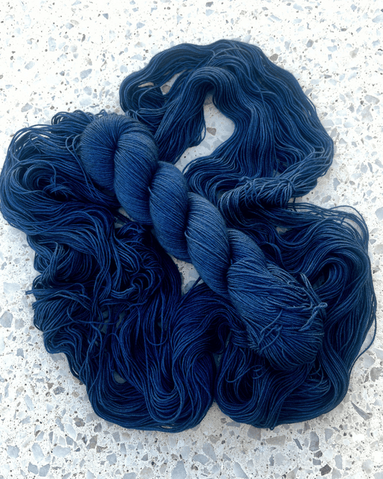 Merino Silk Yak Yarn | Denim - Natural Fibre Arts