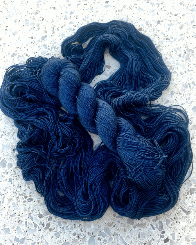 Merino Silk Yak Yarn | Denim - Natural Fibre Arts
