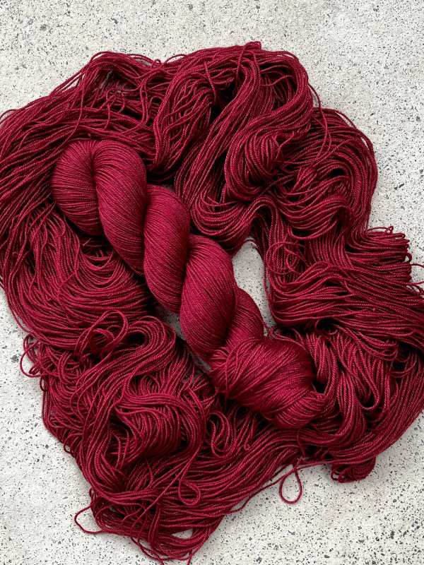 Merino Silk Yak Yarn | Ruby Red - Natural Fibre Arts