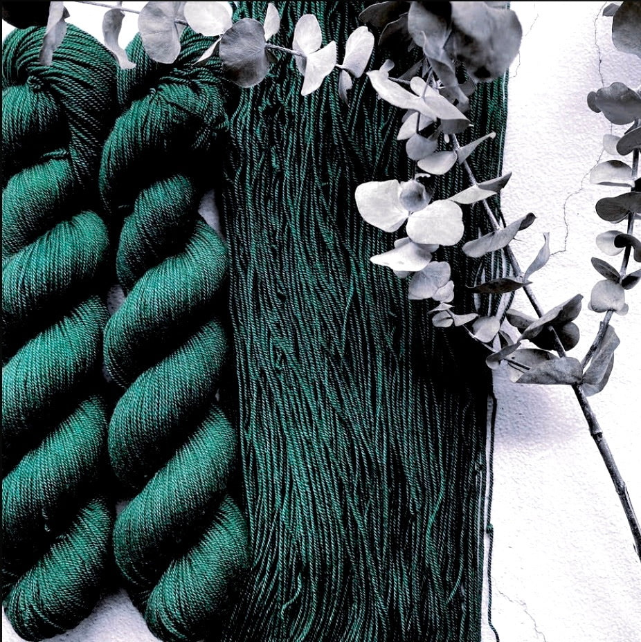 Merino Silk Yak Yarn - Hunter - Natural Fibre Arts