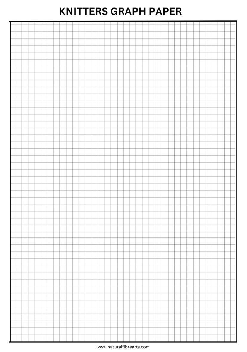Knitters Graph Paper- Free Download – Natural Fibre Arts