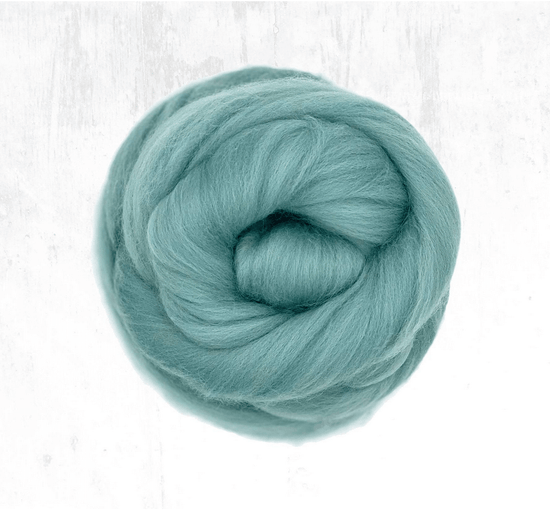 Teal | Merino Spinning Tops - Natural Fibre Arts