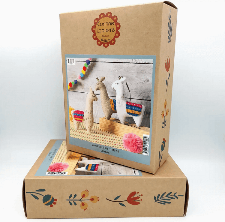 Llamas Felt Craft Kit - Natural Fibre Arts