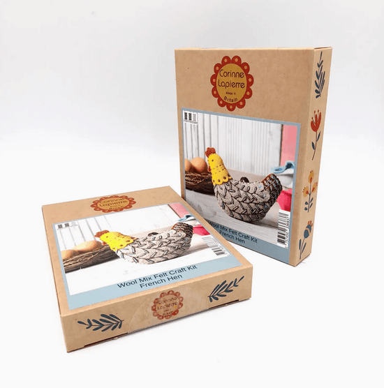 French Hen Felted Craft Kit - Natural Fibre Arts