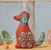 Folk Dog Felted Craft Kit - Natural Fibre Arts