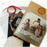 Baby Penguins Felted Craft Kit - Natural Fibre Arts