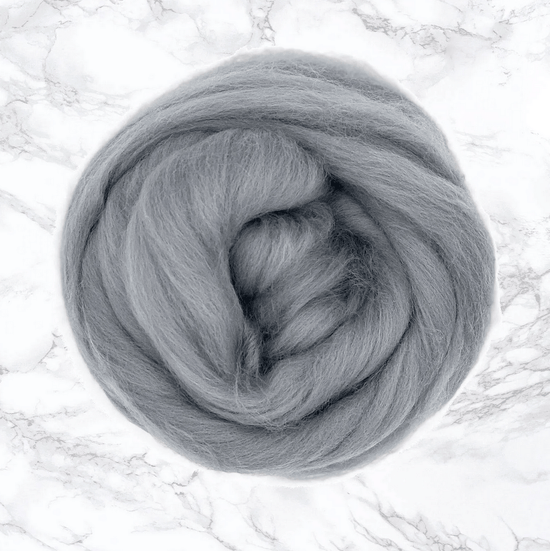 Ash | Merino Spinning Tops - Natural Fibre Arts