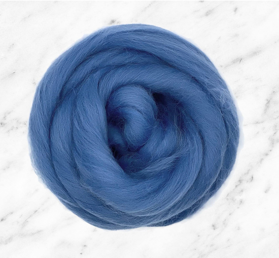 Cornflower NEW | Corriedale 100 gram Spinning Tops - Natural Fibre Arts