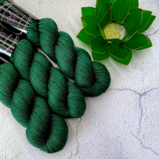 Merino Silk Yak Yarn - Emerald - Natural Fibre Arts