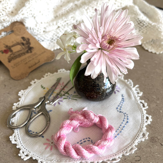 Silk Embroidery Thread - Baby Pink - Natural Fibre Arts